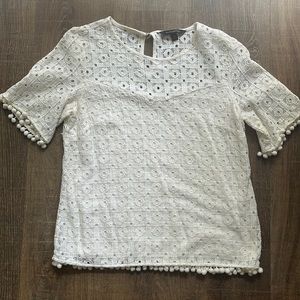 Banana Republic lace white top